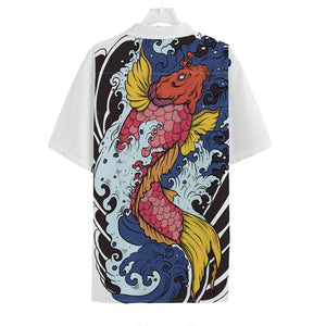 Japanese Koi Carp Tattoo Print Hawaiian Shirt