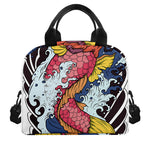 Japanese Koi Carp Tattoo Print Insulated Lunch Bag