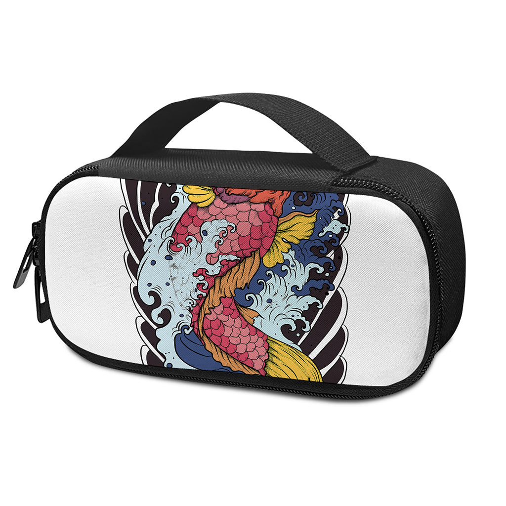 Japanese Koi Carp Tattoo Print Insulin Cooler Travel Case