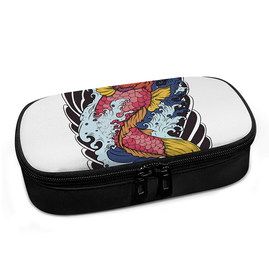 Japanese Koi Carp Tattoo Print Insulin Cooler Travel Case