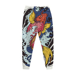 Japanese Koi Carp Tattoo Print Jogger Pants