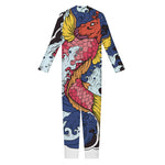 Japanese Koi Carp Tattoo Print Jumpsuit