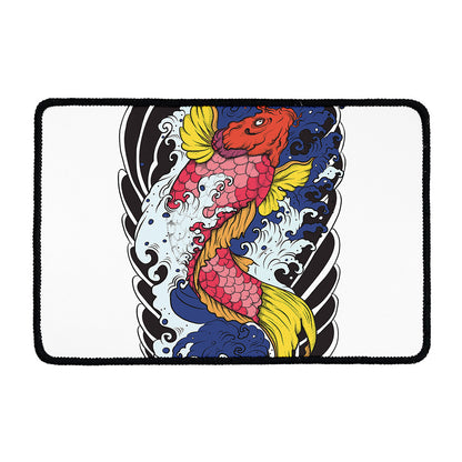 Japanese Koi Carp Tattoo Print Kitchen Mat