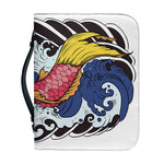 Japanese Koi Carp Tattoo Print Leather Bible Cover