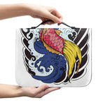 Japanese Koi Carp Tattoo Print Leather Bible Cover