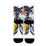 Japanese Koi Carp Tattoo Print Long Socks