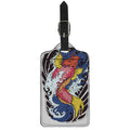 Japanese Koi Carp Tattoo Print Luggage Tag