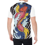 Japanese Koi Carp Tattoo Print Men's Shirt