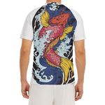 Japanese Koi Carp Tattoo Print Men's Short Sleeve Rash Guard