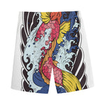 Japanese Koi Carp Tattoo Print Men's Sports Shorts