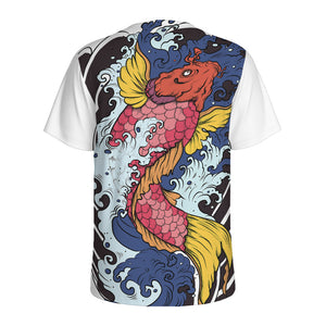 Japanese Koi Carp Tattoo Print Men's Sports T-Shirt