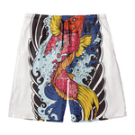 Japanese Koi Carp Tattoo Print Men's Swim Trunks