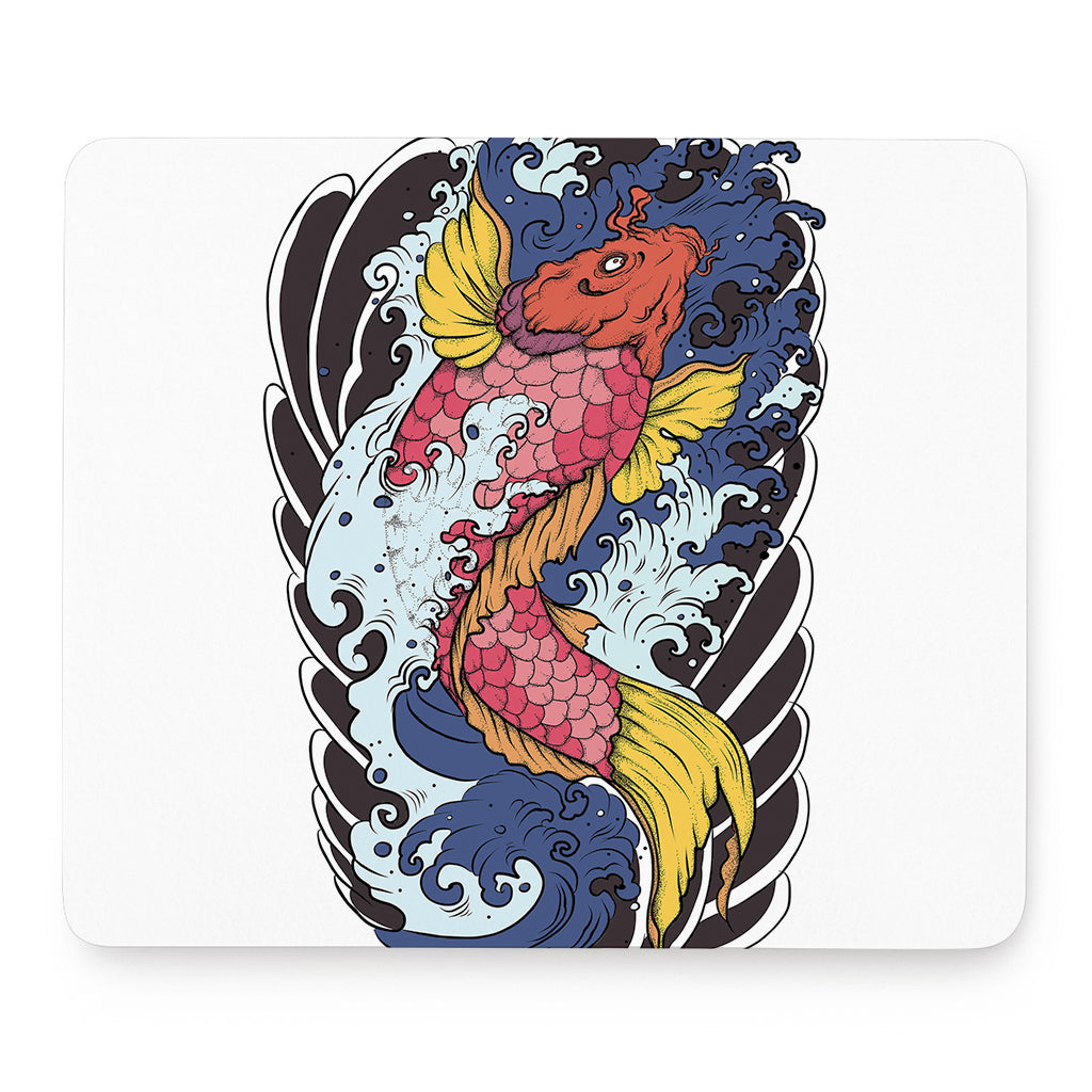 Japanese Koi Carp Tattoo Print Mouse Pad