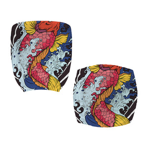 Japanese Koi Carp Tattoo Print Office Chair Cover