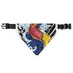 Japanese Koi Carp Tattoo Print Over The Collar Dog Bandana