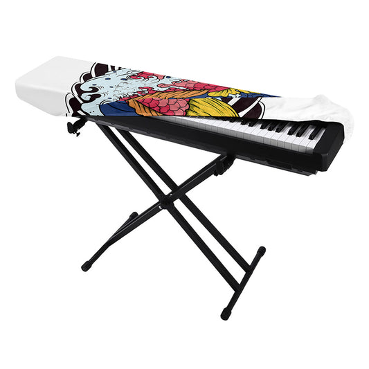 Japanese Koi Carp Tattoo Print Piano Keyboard Cover