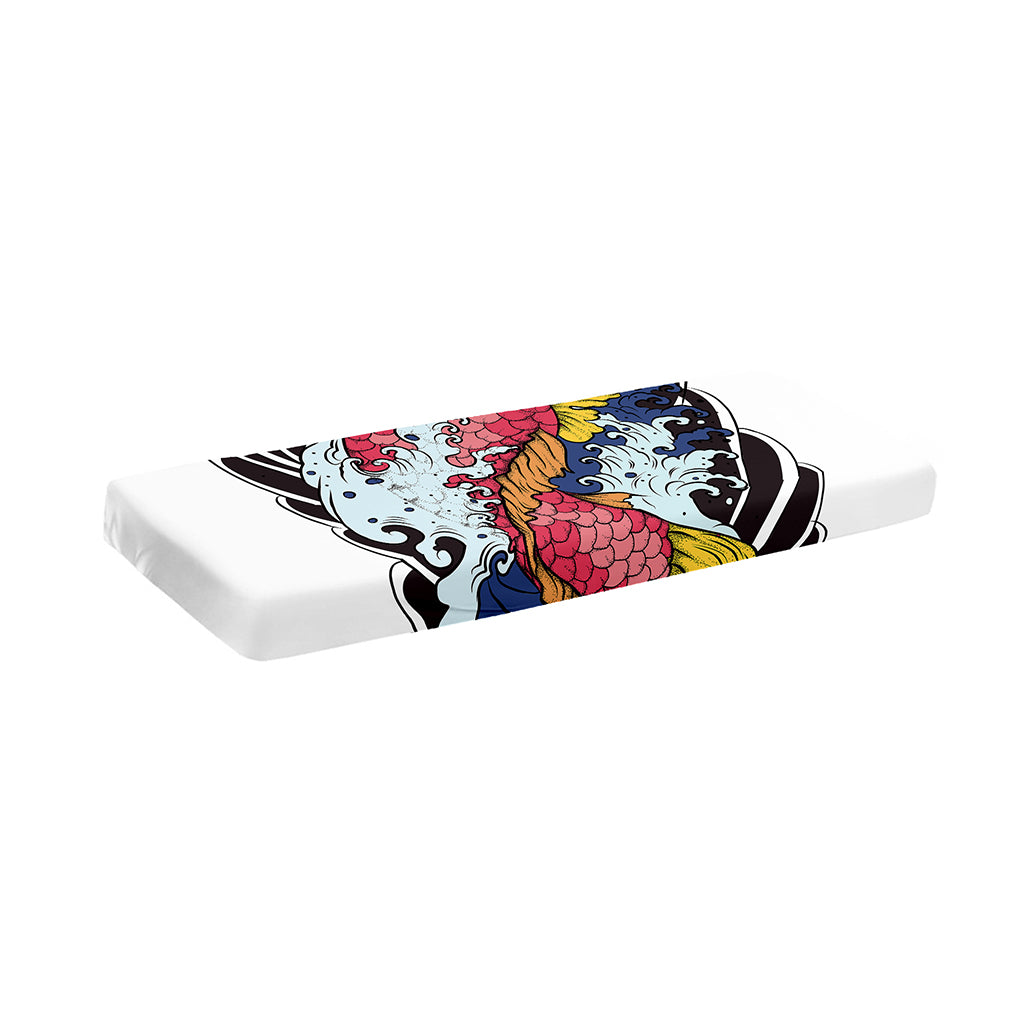 Japanese Koi Carp Tattoo Print Piano Keyboard Cover