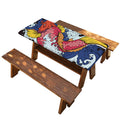 Japanese Koi Carp Tattoo Print Picnic Table Cover