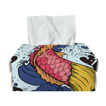 Japanese Koi Carp Tattoo Print Rectangle Tissue Box Cover