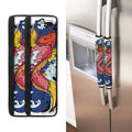 Japanese Koi Carp Tattoo Print Refrigerator Handle Covers