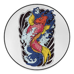 Japanese Koi Carp Tattoo Print Round Floor Mat