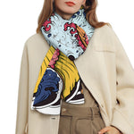 Japanese Koi Carp Tattoo Print Scarf