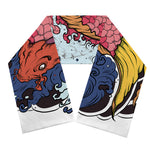 Japanese Koi Carp Tattoo Print Scarf
