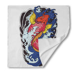 Japanese Koi Carp Tattoo Print Silk Bandana