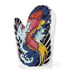 Japanese Koi Carp Tattoo Print Single Oven Mitt