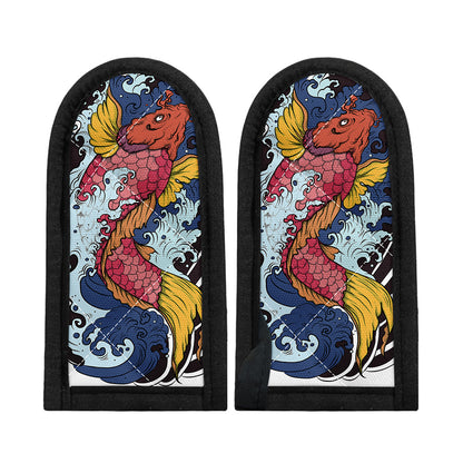 Japanese Koi Carp Tattoo Print Skillet Handle Cover