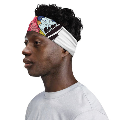 Japanese Koi Carp Tattoo Print Sports Headband