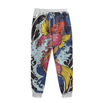 Japanese Koi Carp Tattoo Print Sweatpants