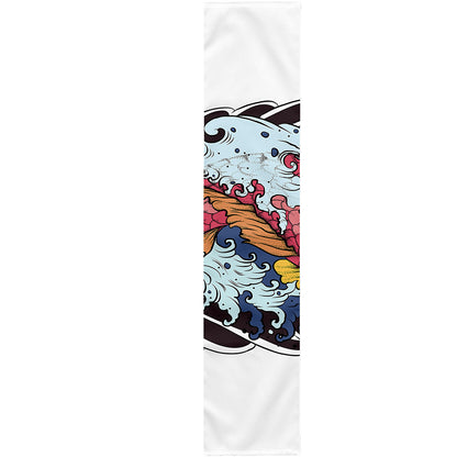 Japanese Koi Carp Tattoo Print Table Runner