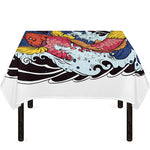 Japanese Koi Carp Tattoo Print Tablecloth