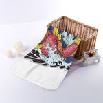 Japanese Koi Carp Tattoo Print Towel