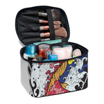 Japanese Koi Carp Tattoo Print Travel Makeup Bag