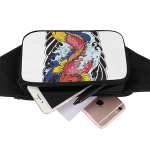 Japanese Koi Carp Tattoo Print Waist Bag