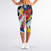 Japanese Koi Carp Tattoo Print Women's Capri Leggings