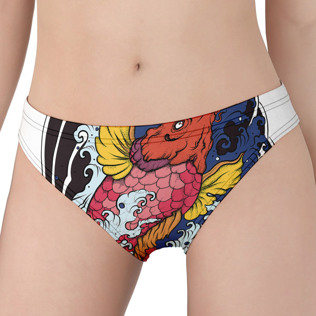 Japanese Koi Carp Tattoo Print Women's Panties