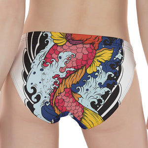 Japanese Koi Carp Tattoo Print Women's Panties