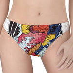 Japanese Koi Carp Tattoo Print Women's Thong