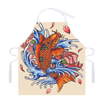 Japanese Koi Fish Tattoo Print Adjustable Apron