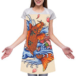 Japanese Koi Fish Tattoo Print Adjustable Apron