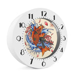 Japanese Koi Fish Tattoo Print Alarm Clock