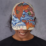 Japanese Koi Fish Tattoo Print Baseball Cap