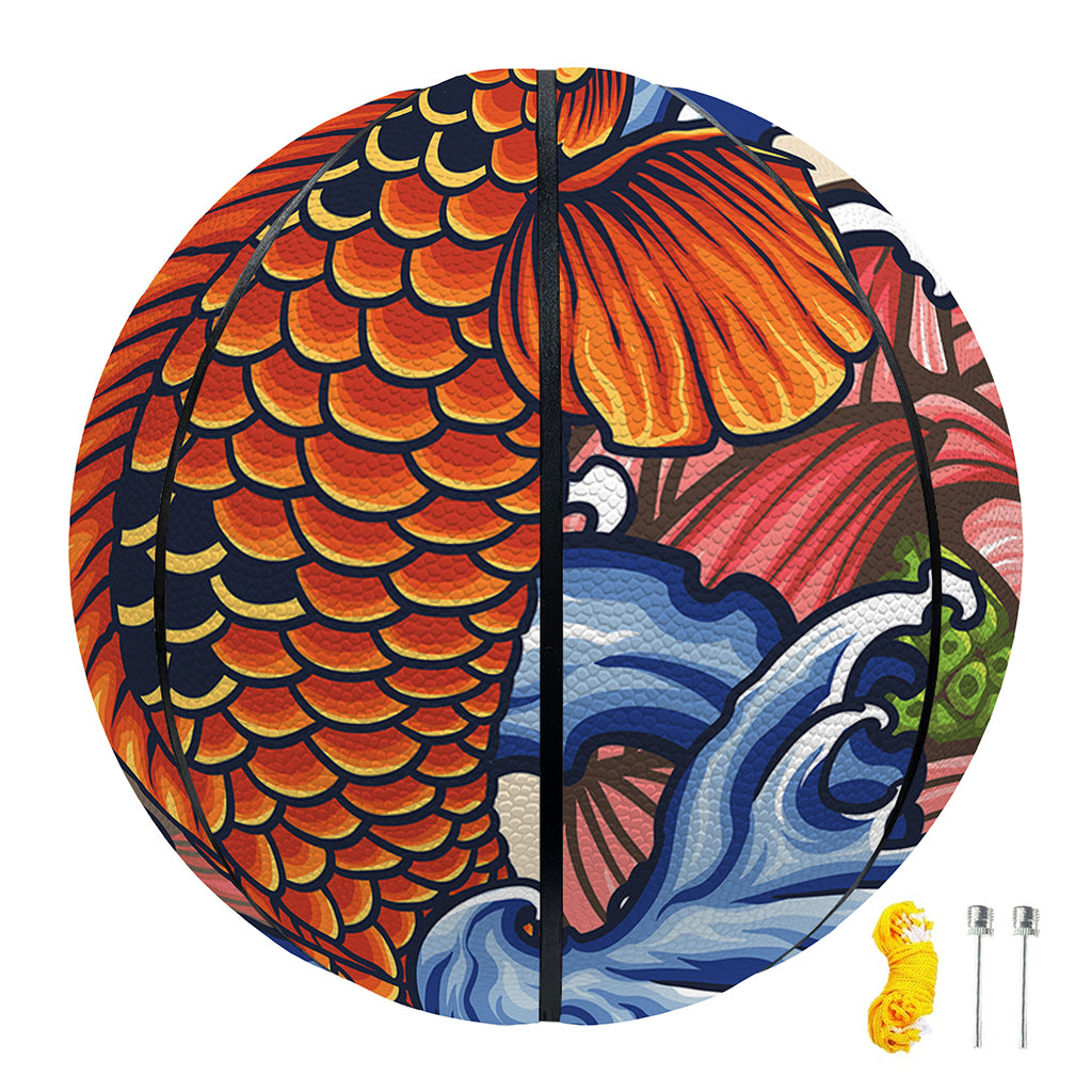 Japanese Koi Fish Tattoo Print Basketball