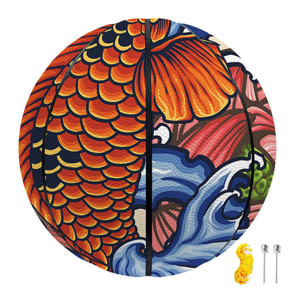 Japanese Koi Fish Tattoo Print Basketball