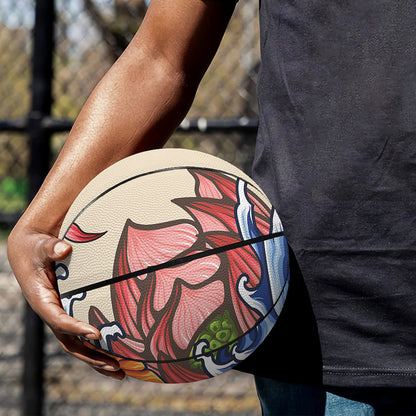 Japanese Koi Fish Tattoo Print Basketball