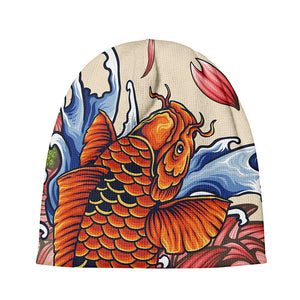 Japanese Koi Fish Tattoo Print Beanie