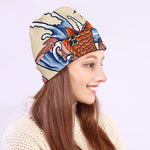 Japanese Koi Fish Tattoo Print Beanie